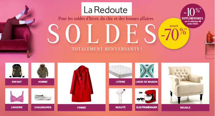 La redoute - toute une sélection d'articles à prix réduits La redoute - toute une sélection d'articles à prix réduits