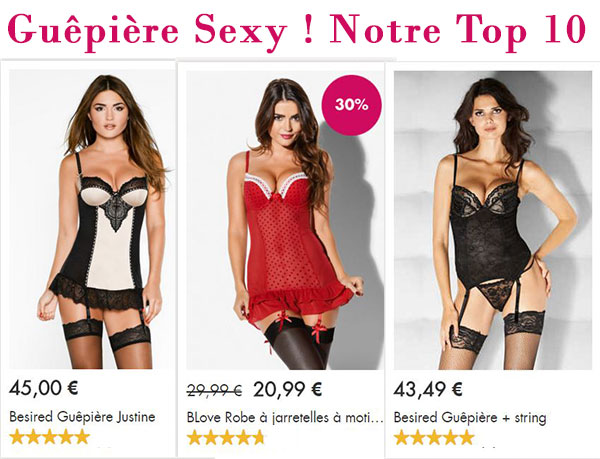 Le top 10 des guêpières sexy Le top 10 des guêpières sexy