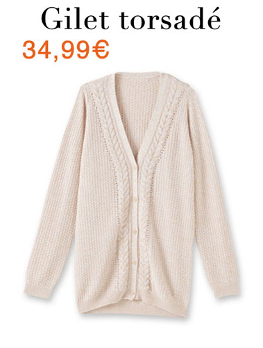 Le gilet en maille Le gilet en maille