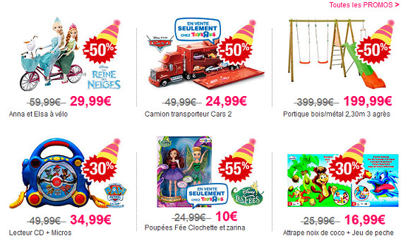 Toute une sélection de jouets à prix réduits Toute une sélection de jouets à prix réduits