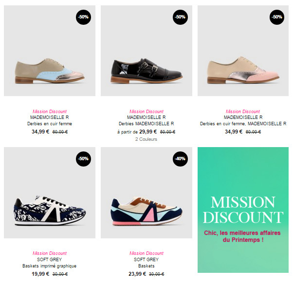 La sélection de chaussures de saison en promo !