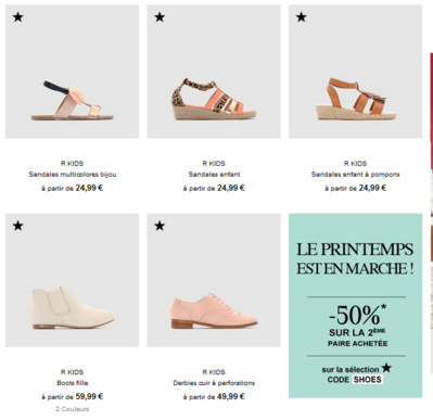 Les chaussures fille