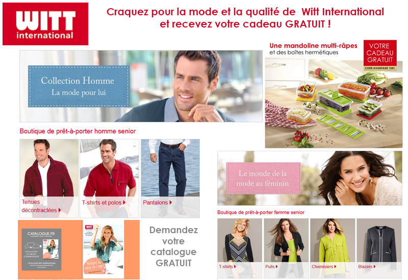 Le nouveau catalogue Witt International est arrivé chez Catalogues.fr, demandez-le ! 