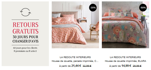 N'oubliez pas la collection de linge de maison !