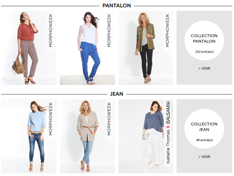 Toute une collection de pantalons.