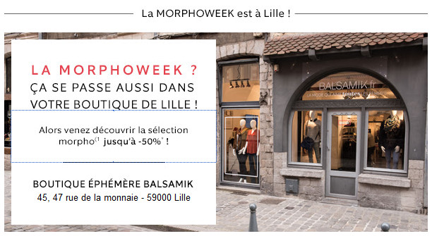 Le Morphoweek, c'est aussi dans votre boutique