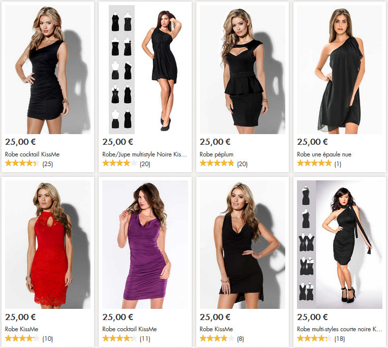 Toute une sélection de robes à 25€. Toute une sélection de robes à 25€.