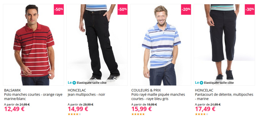 La boutique mode homme.