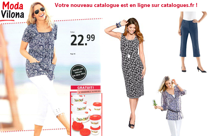 Ne ratez pas le nouveau catalogue Moda Vilona, disponible en ligne sur Catalogue.fr
