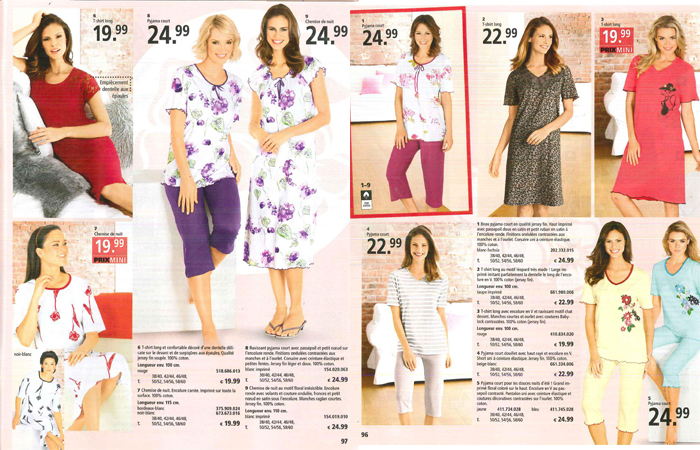 Collection de lingerie de nuit