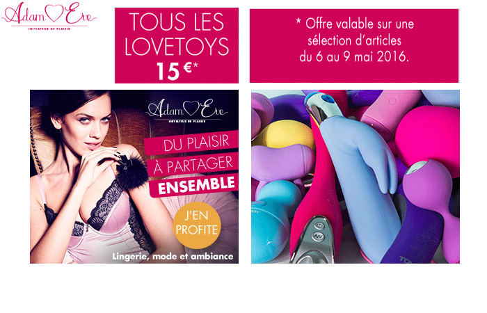 Profitez vite de l'offre sur les lovetoys ! Profitez vite de l'offre sur les lovetoys !