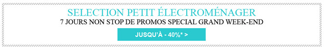 Jusqu'à -40% sur la sélection petit électroménager