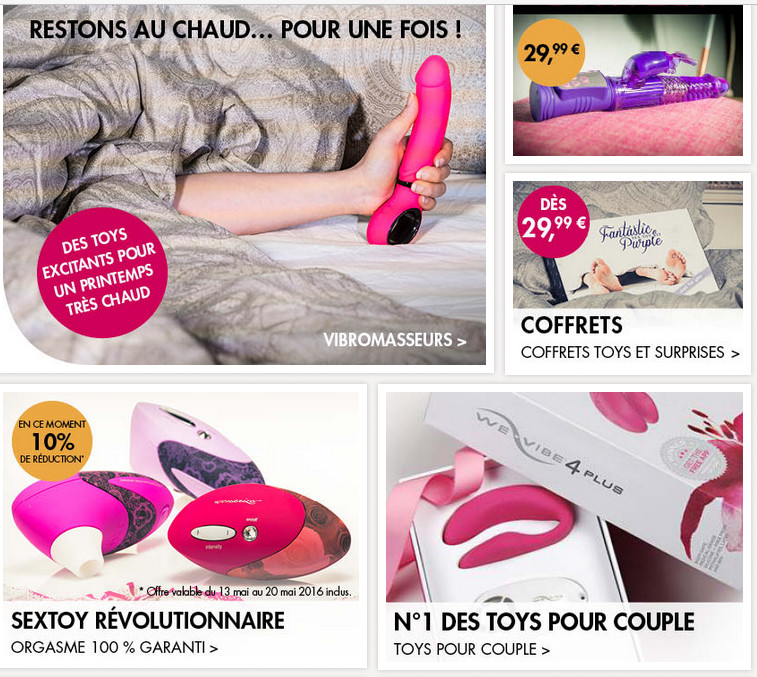 Les sextoys Adam et Eve Les sextoys Adam et Eve