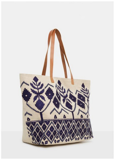 Le sac Shopper brodé Le sac Shopper brodé