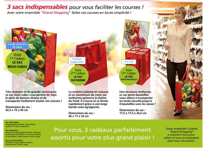 Trois sacs indispensable pour vous faciliter les courses !