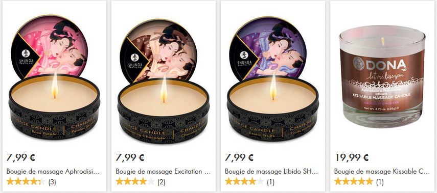 Les bougies de massage Adam et Eve... Les bougies de massage Adam et Eve...