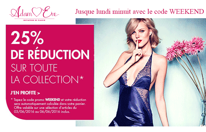 25% de réduction sur toute la collection