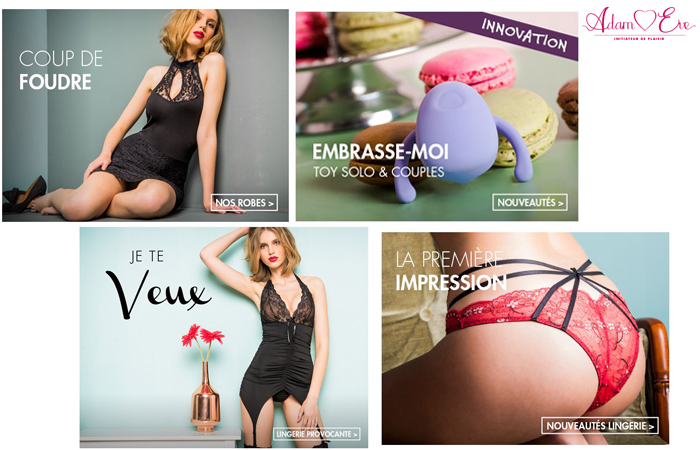 Des nouveautés : robes, lingerie, sextoys...