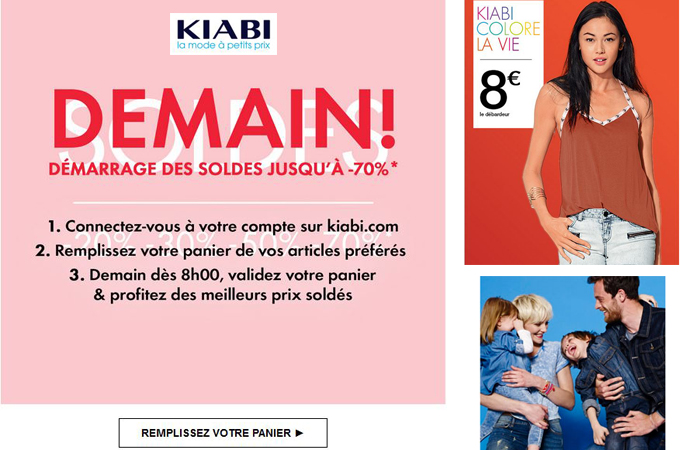 Soldes : J-1 chez Kiabi... votre catalogue de la mode à petits prix !