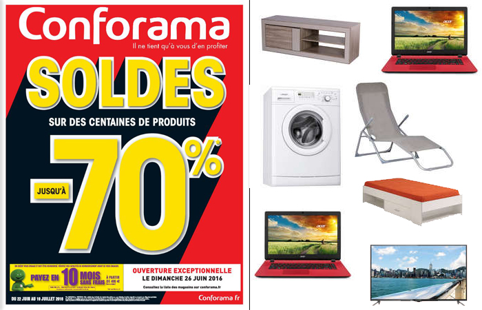 C'est les soldes chez Conforama ! C'est les soldes chez Conforama !
