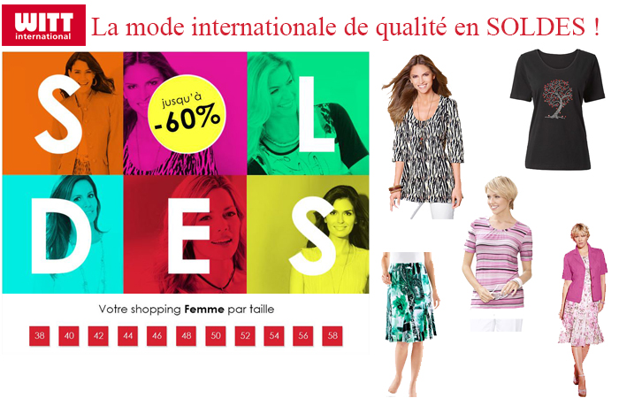 Soldes chez Witt International, 60% de réduction : à vous la mode à petits prix !