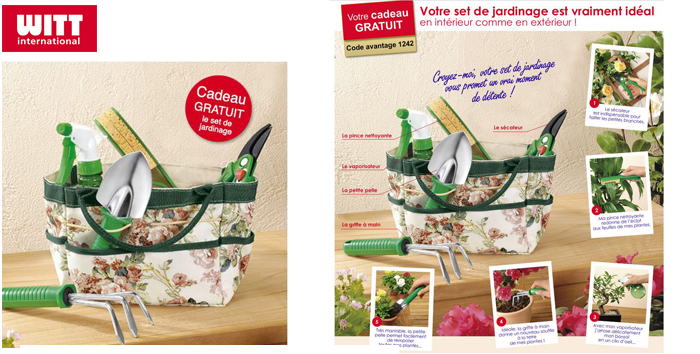 Votre set de jardinage en cadeau ! Votre set de jardinage en cadeau !