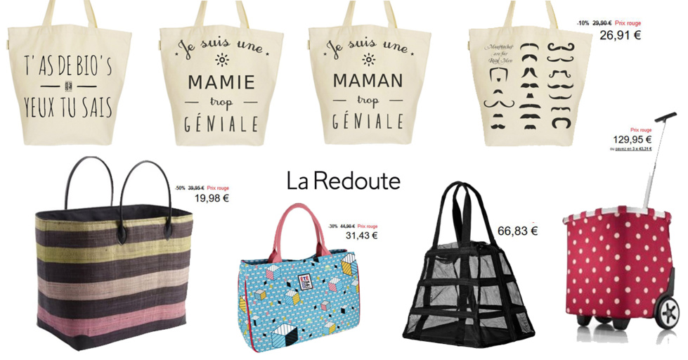 La collection des cabas de la Redoute La collection des cabas de la Redoute