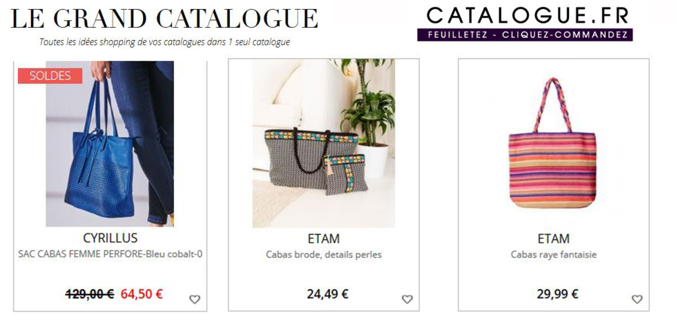 Tous les cabas sur le guide shopping Le Grand Catalogue.
