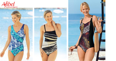 Les maillots de bain 1 pièce Afibel. Les maillots de bain 1 pièce Afibel.