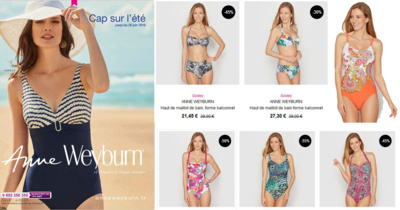 Voir la collection complète des maillots de bains Anne Weyburn. Voir la collection complète des maillots de bains Anne Weyburn.