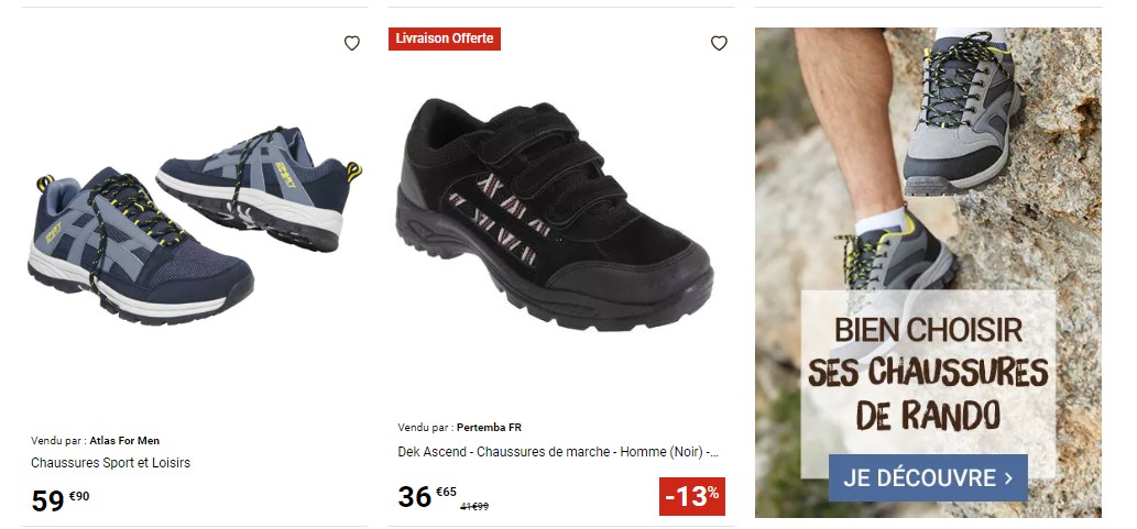 Cliquez ici pour consulter le rayon Chaussures de Randonnée