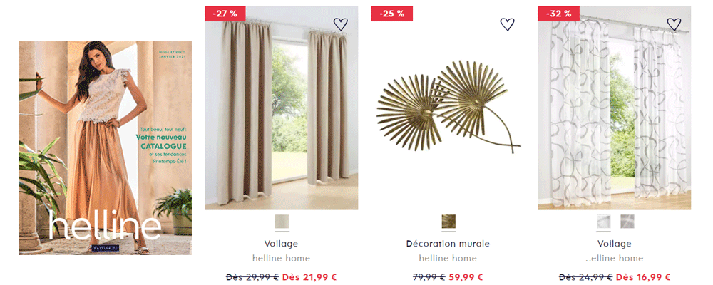 HELLINE - JUSQU'A -70% SUR LES BONNES AFFAIRES DECO