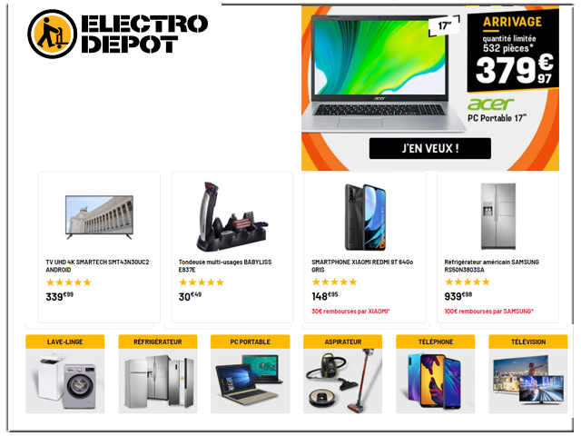 ELECTRO DÉPÔT - NOUVEAUX ARRIVAGES !!
