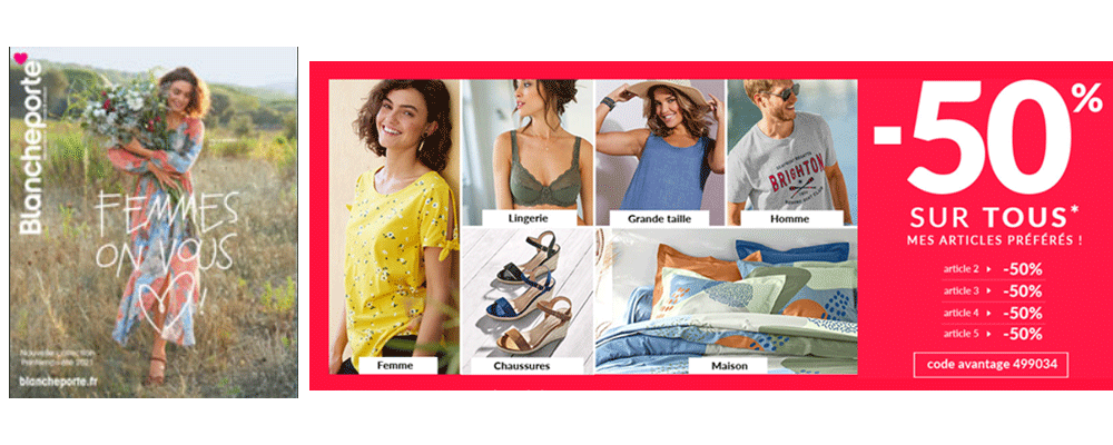 BLANCHE PORTE - Pour moi, pour lui ou pour la maison, profitez de l'offre -50%