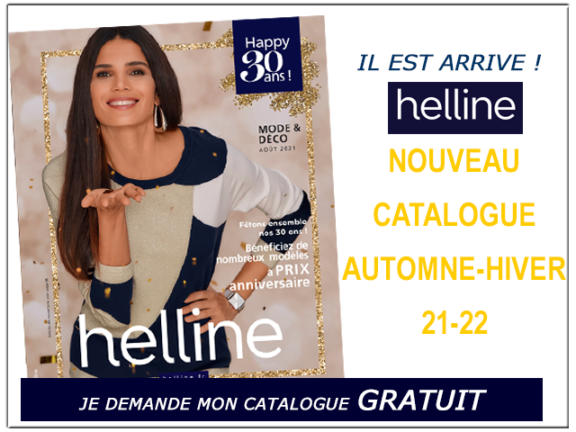 HELLINE - Recevez le dernier catalogue GRATUITEMENT chez vous ! 