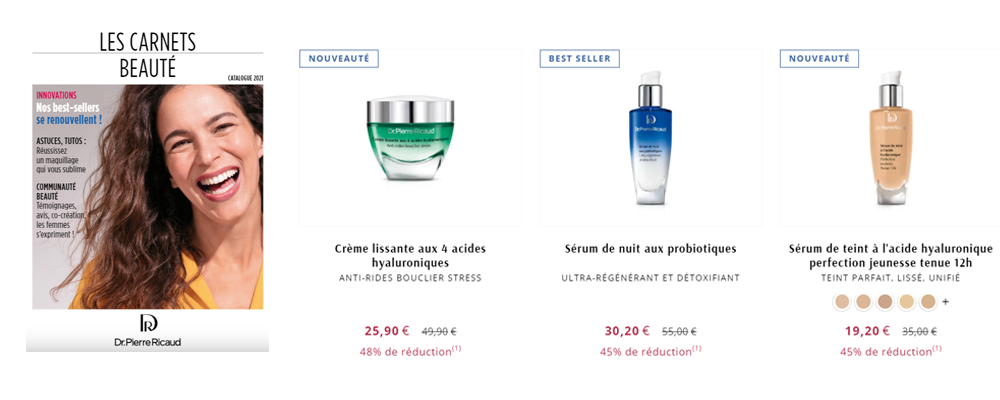 DR PIERRE RICAUD. CREME DE SOIN et MAQUILLAGE JUSQU'A -50%