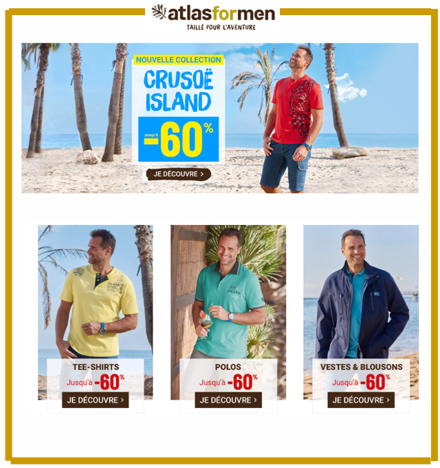 Atlas for Men, Codes Promos et Bons Plans sur Catalogues.fr CATALOGUE