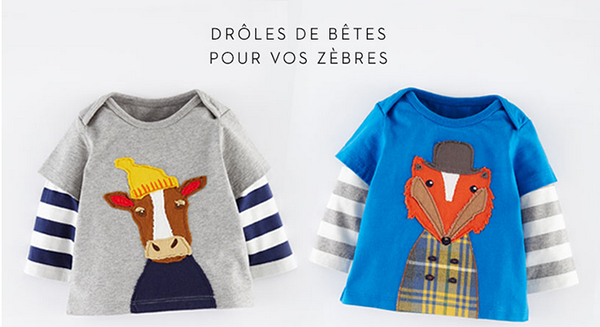 S'habiller le matin, c'est facile avec Mini Boden !