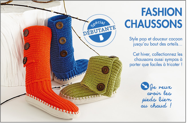 Fashion Chausson à tricoter