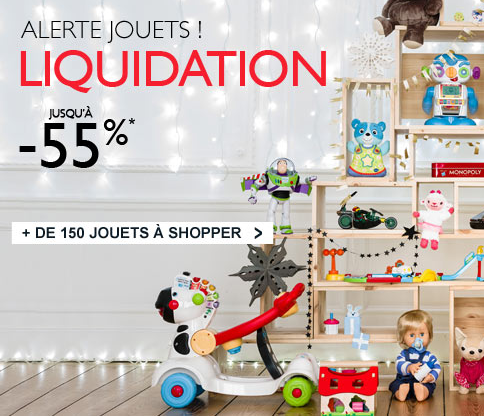 Liquidation : jusqu'à -55% sur les jouets