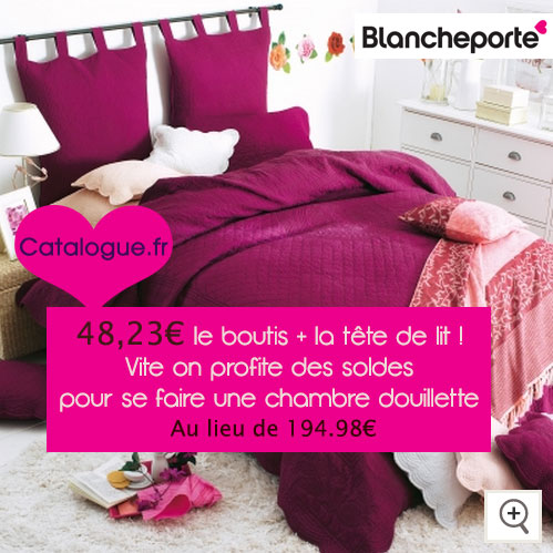 Le boutis et la tête de lit à prix réduit !