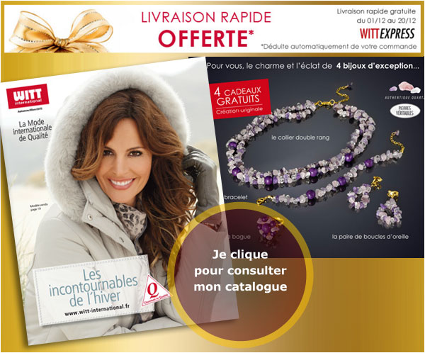 Recevez votre catalogue gratuit - Je clique