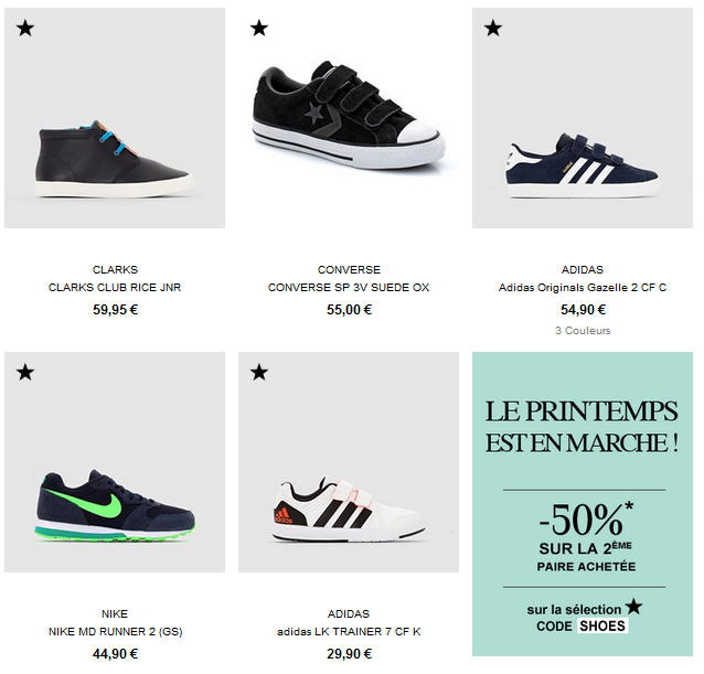 Les chaussures Garçon