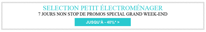 Jusqu'à -40% sur la sélection petit électroménager