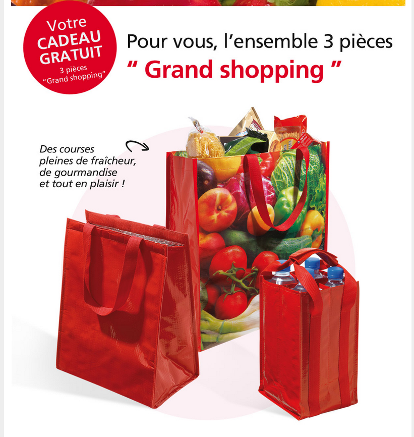 Votre ensemble shopping 3 pièces en cadeau !