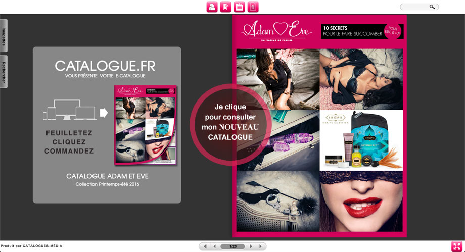 Je clique ici pour voir le catalogue en ligne.