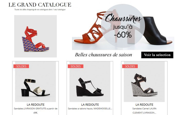 Je découvre les belles chaussures de l'été en soldes, en cliquant ici.