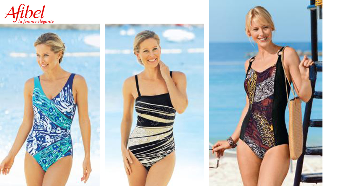 Les maillots de bain 1 pièce Afibel.