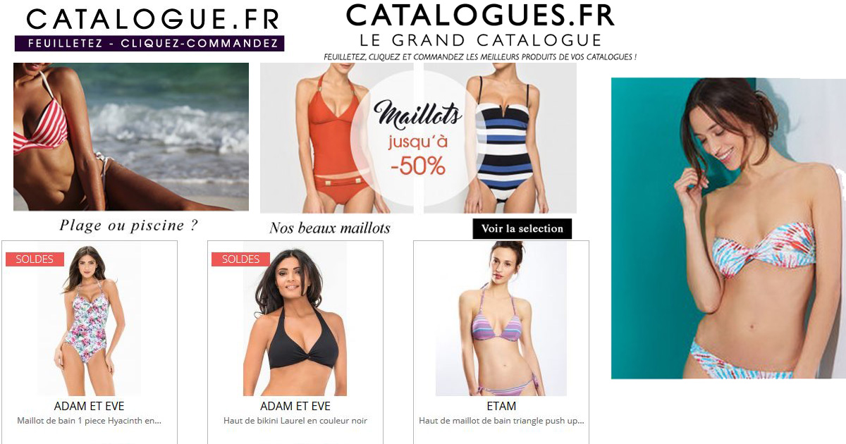 Trouvez tous les maillots de bain de vos rêves sur le Grand Catalogue !