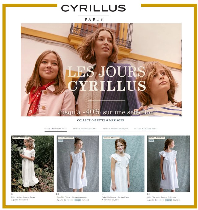 CYRILLUS - Jusqu'à -40% sur toutes les collections ! 
